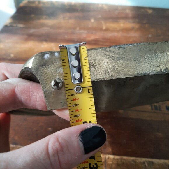 Solid Brass Shell Final, Tray, Wall Shelf Decor Victorian Art Nouveau Heavy - Picture 11 of 11